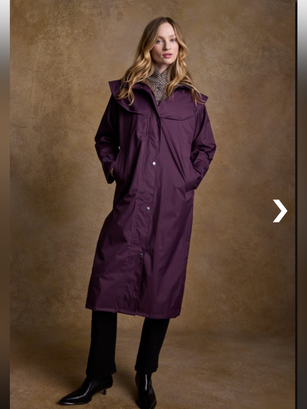 Jack Murphy Donegal Blackberry Waterproof Full Length Coat US 10 - Picture 8 of 12